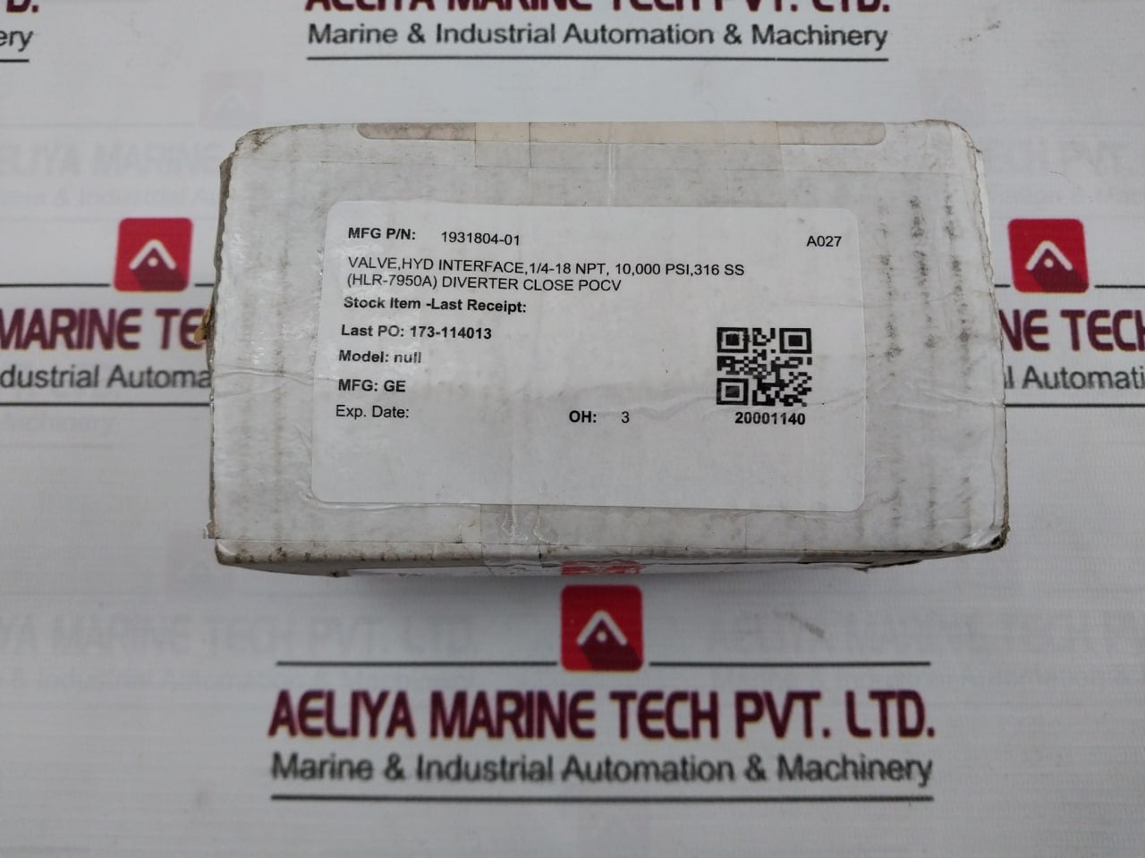 Sigma Hlr 7950A Hydraulic Interface Valve 10,000Psi