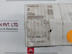 Sigma Hlr 7950A Hydraulic Interface Valve 10,000Psi