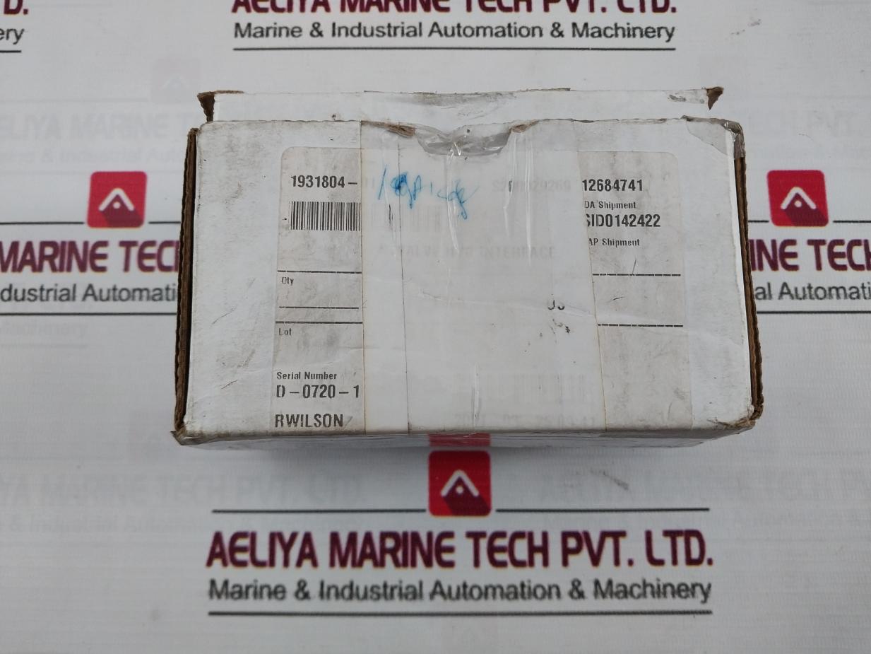 Sigma Hlr 7950A Hydraulic Interface Valve 10,000Psi