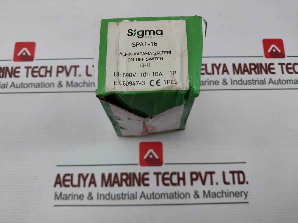 Sigma Spa1-16A Rotary Cam Switch 16A 690V