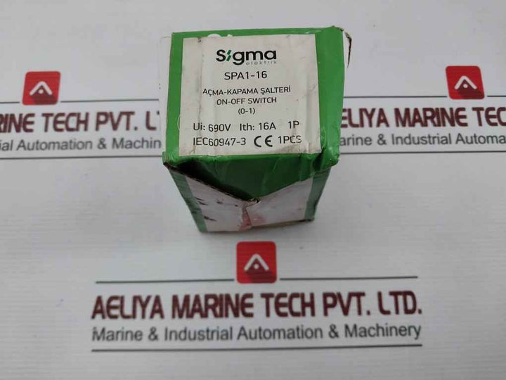 Sigma Spa1-16A Rotary Cam Switch 16A 690V
