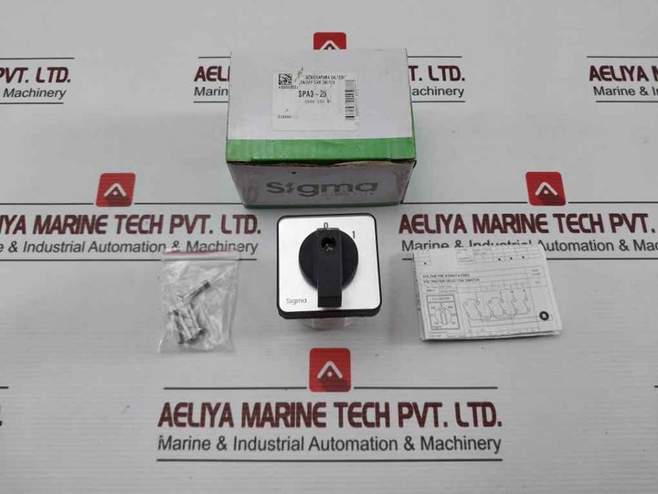 Sigma Spa3-25A Rotary Switch 50-60Hz