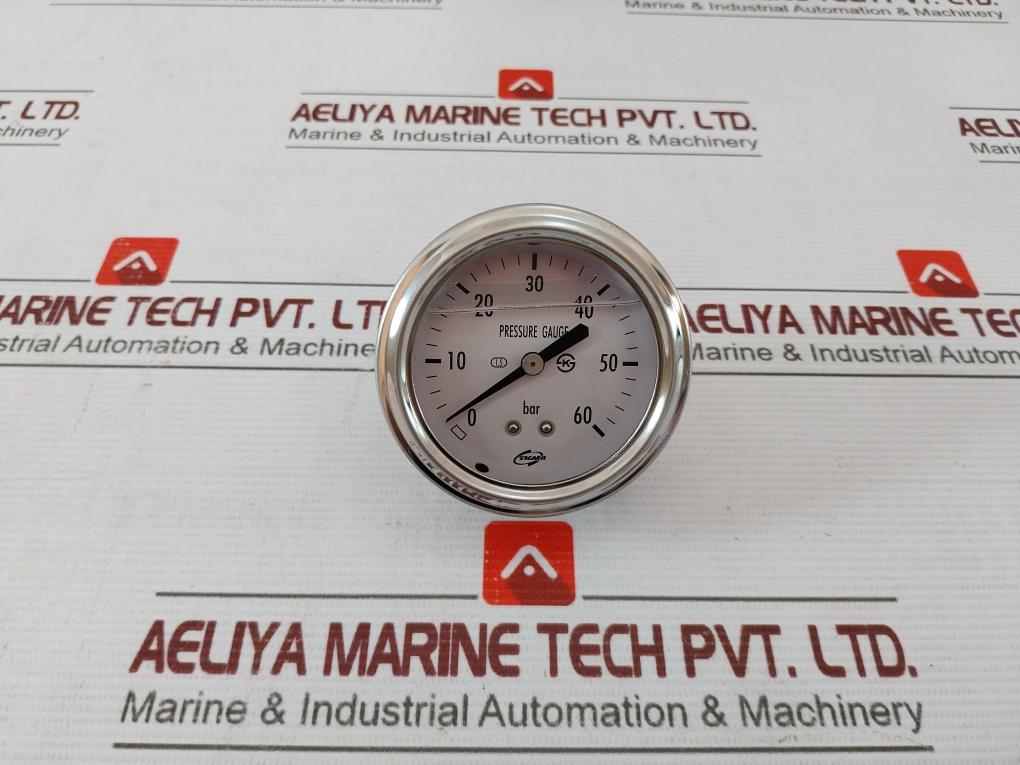 Sigmatech 0-60 Bar Pressure Gauge 1248649