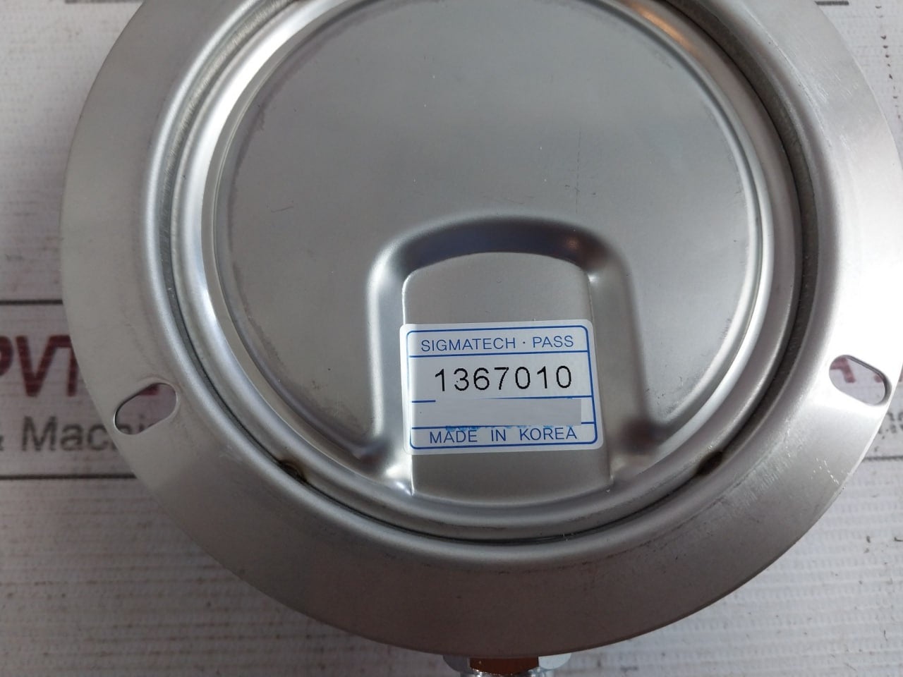 Sigmatech 1 To 4 Bar Liquid Filled Compound Gauge Mm-09-1-7