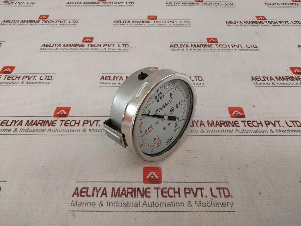 Sigmatech Cmhg Compound Gauge -0.1 To 0.2 Mpa 1.0