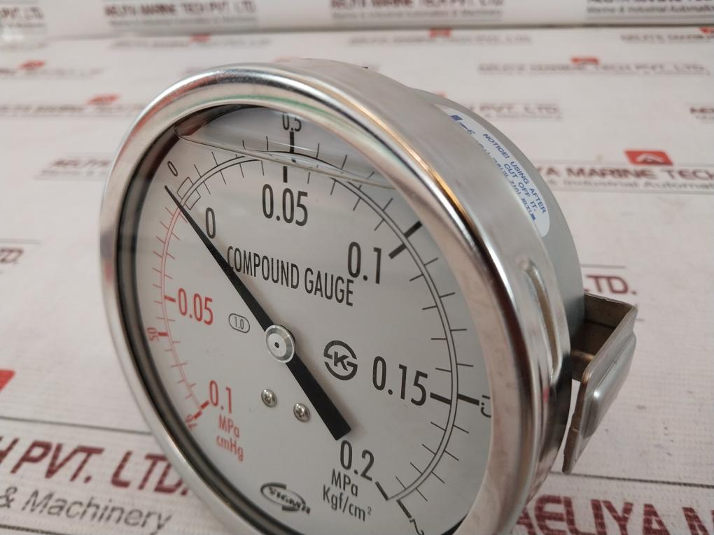 Sigmatech Cmhg Compound Gauge -0.1 To 0.2 Mpa 1.0