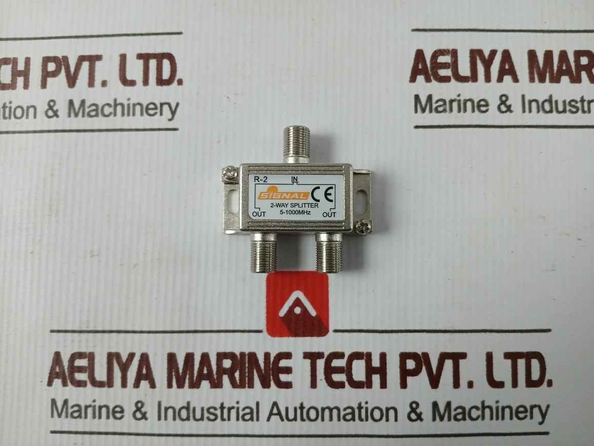 Signal 5-1000 Mhz Coax Cable Tv Antenna Tv Signal 2-way Splitter