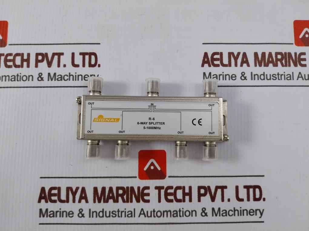 Signal R-6 6-way Coaxial Cable Splitter 5-1000Mhz