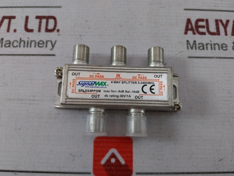 Signalmax Splss4Ppsm Rear Channel Compatible For Cable Antenna Satellite System
