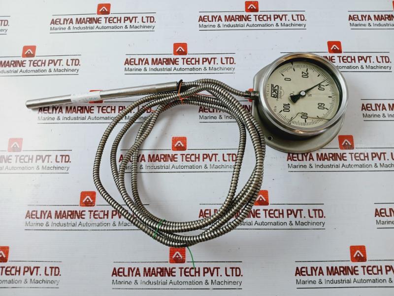 Sika 0-100C Gas Pressure Thermometer With Capillary Tube L-206 Mm/L-206 Mm