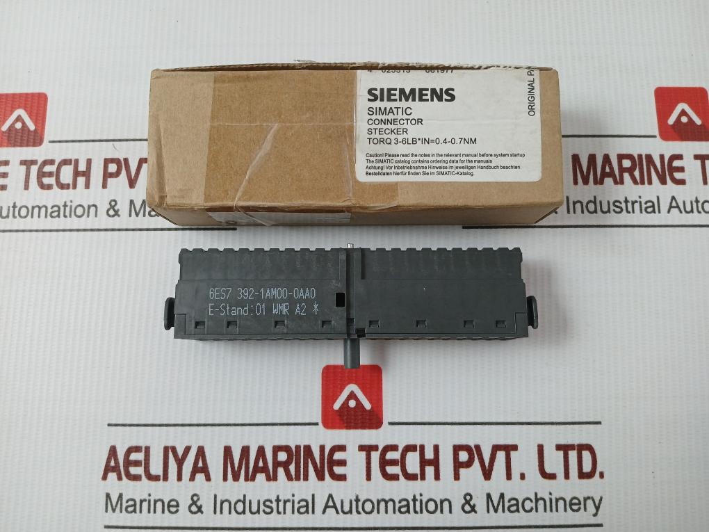 Simatic S7-300 40-pin Connector With Screw Connection 6Es7 392-1Am00-0Aa0 Siemens