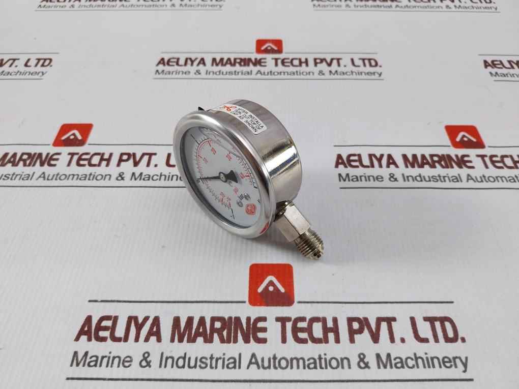 Simga -1 To 3 Bar Bottom Pressure Gauge 14 To 40 Psi