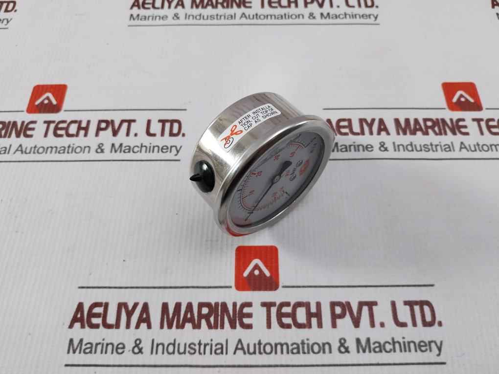 Simga -1 To 3 Bar Bottom Pressure Gauge 14 To 40 Psi