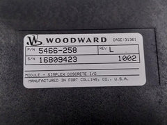 Simplex Discrete Input/Output Module 5466-258 Woodward