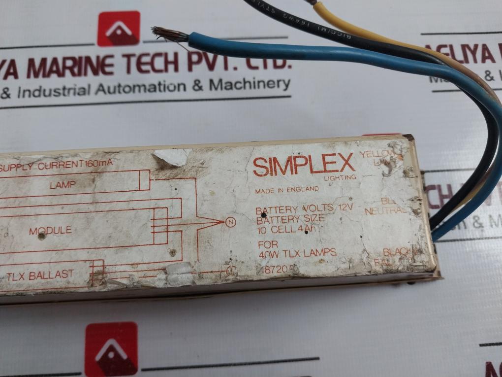 Simplex M427/40/P/Q221 Fluorescent Lamp Ballast A01.335.227 110V 50Hz 160Ma