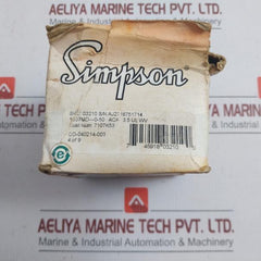 Panel Ammeter 03210 Simpson
