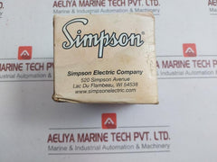 Panel Ammeter 03210 Simpson
