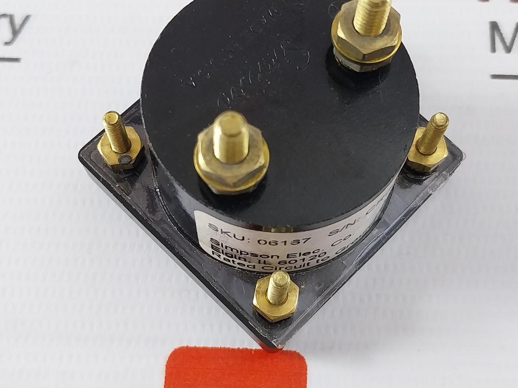 Simpson 1212C Dc Milliammeter Panel Meter 0–25 Ma