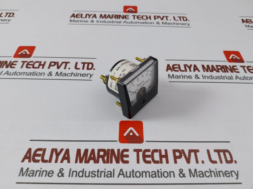 Simpson 1212C Dc Milliammeter Panel Meter 0–25 Ma