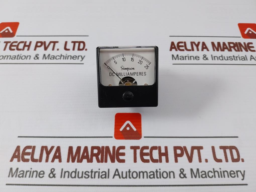 Simpson 1212C Dc Milliammeter Panel Meter 0–25 Ma