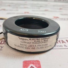 Simpson Electric 01299 Current Transformer 200:5 A