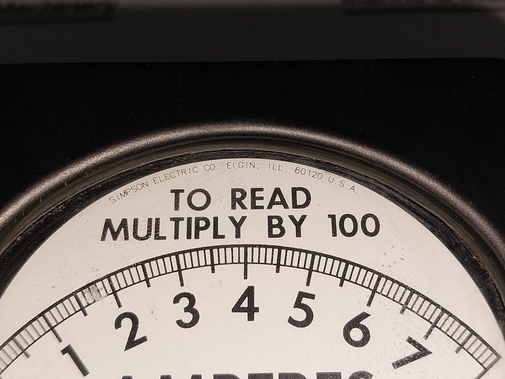 Simpson Electric M-10485-5 Panel Meter
