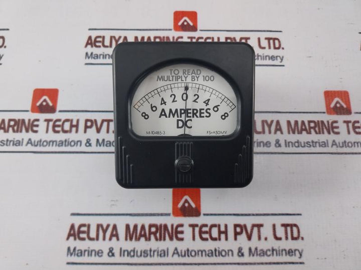 Simpson M-10485-3 Lincoln Panel Meter 8-0-8 Ampere Dc