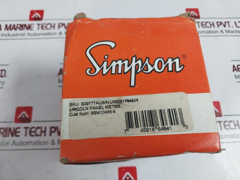 Simpson M-10485-5 Lincoln Panel Meter S09777au Fs=50mv