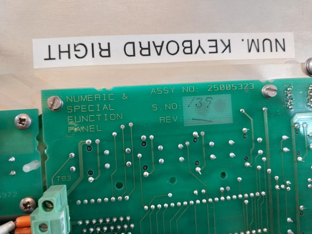 Simrad 25005331 Numeric & Special Function Panel