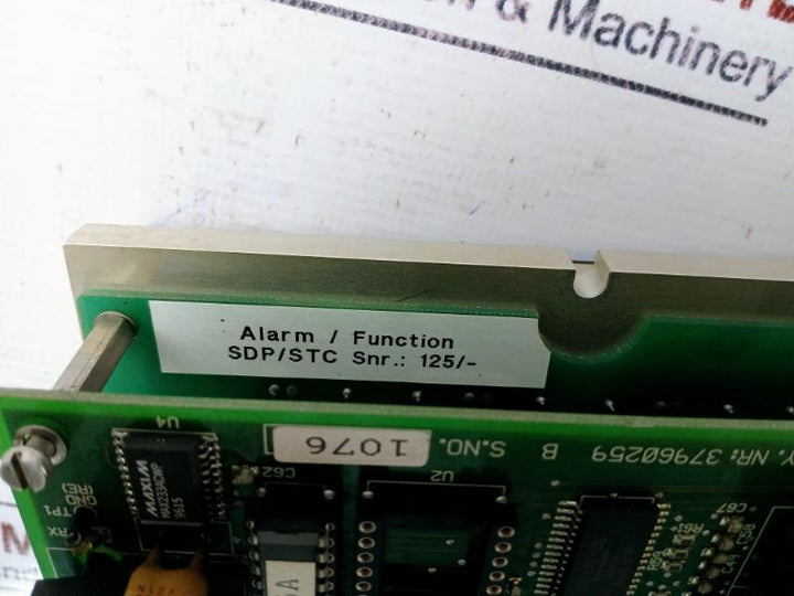Simrad Norge 37960259 B Alarm/Function Sdp/Stc Panel 37960275 B