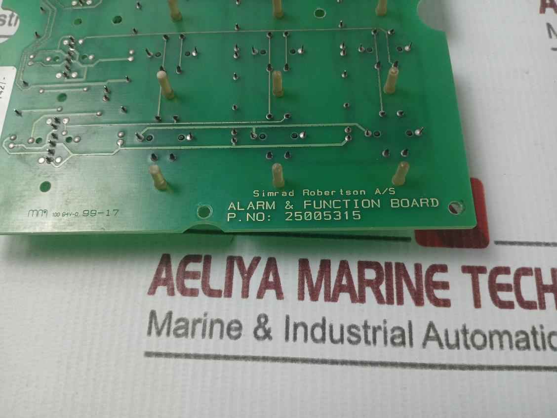 Simrad Robertson 25005315 Function Panel 25005299