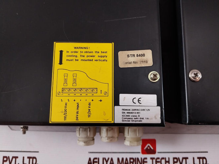 Simrad Shipmate Rs8036 Class B Power Supply 220Vac/24V/12V 150Va