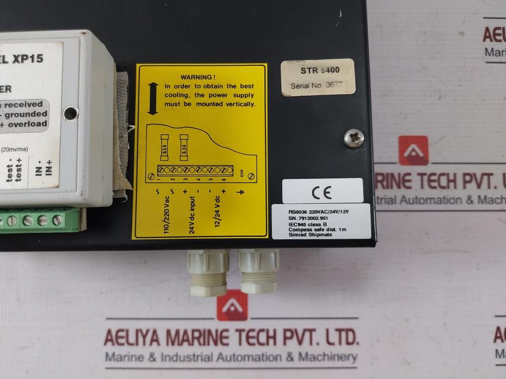 Simrad Shipmate Rs8036 Power Supply Str 8400 220Vac/24V/12V 2X110V 50Hz