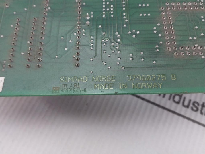 Simrad Norge 37960275 B Panel Controller Pcb Ver 29.06.06