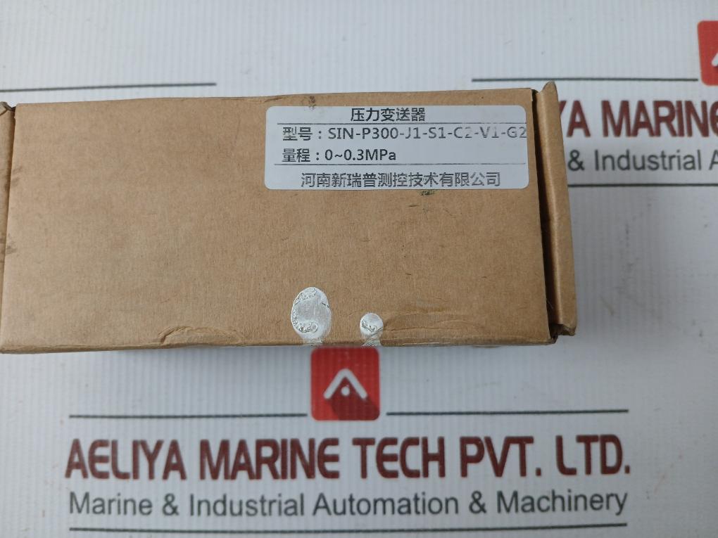 Sin-p300-j1-s1-c2-v1-g2 Pressure Transmitter 0~0.3Mpa Henan
