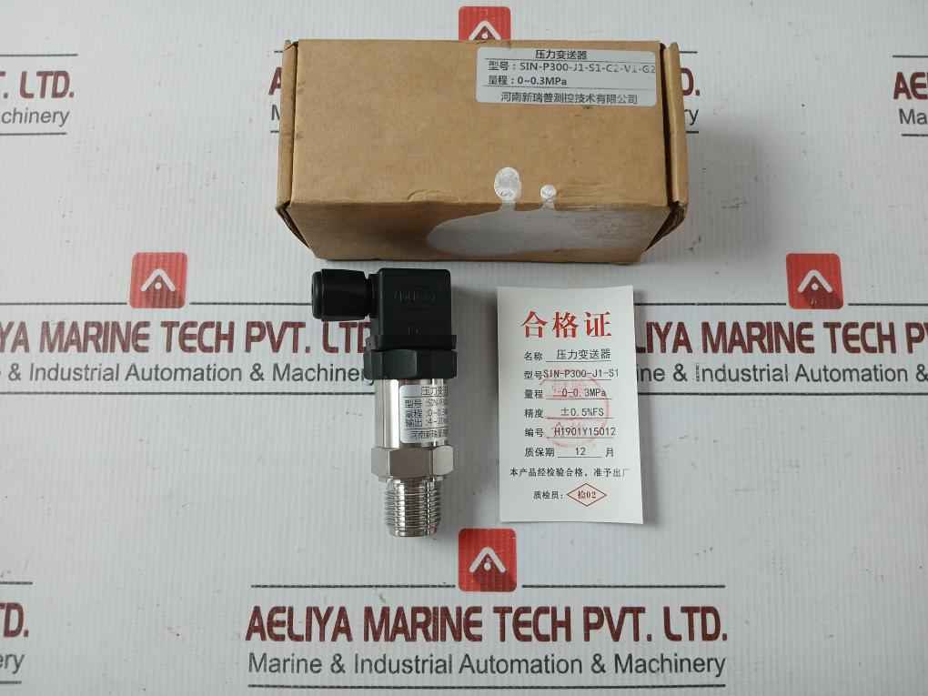 Sin-p300-j1-s1-c2-v1-g2 Pressure Transmitter 0~0.3Mpa Henan