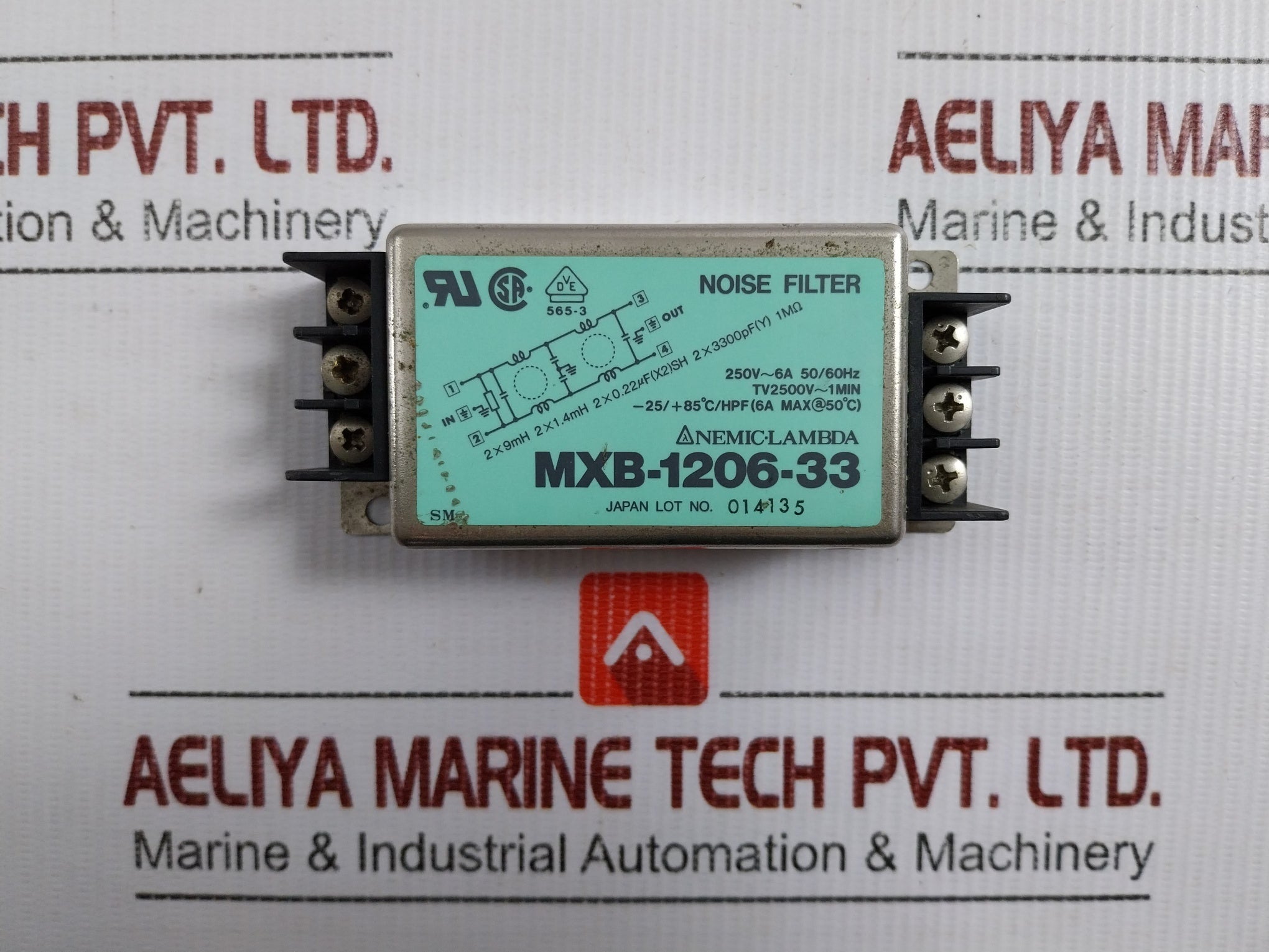 Single-Phase-Power-Line-Noise-Filter-250v-6a-50-60hz-Nemic-Lambda-Mxb-1206-33-4