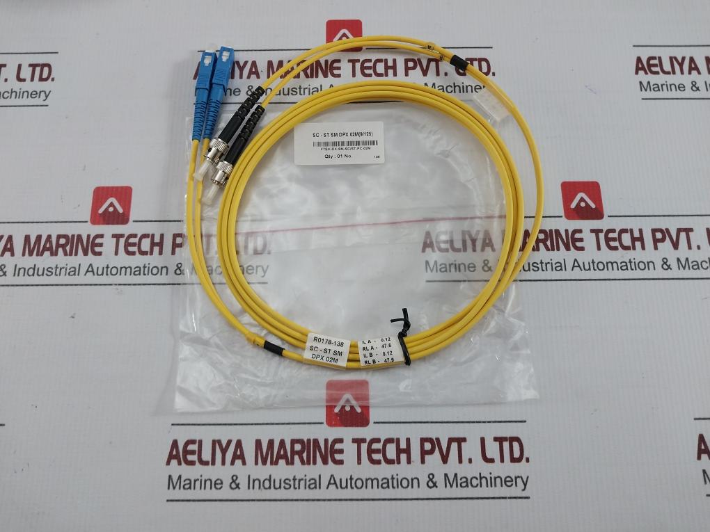 Single Mode Duplex Fiber Optic Patch Cable Set Ftek-dx-sm-sc/Sc-pc-03M