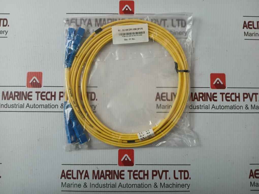Single Mode Duplex Fiber Optic Patch Cable Set Ftek-dx-sm-sc/Sc-pc-03M