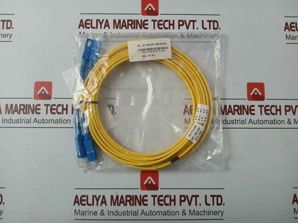 Single Mode Duplex Fiber Optic Patch Cable Set Ftek-dx-sm-sc/Sc-pc-03M