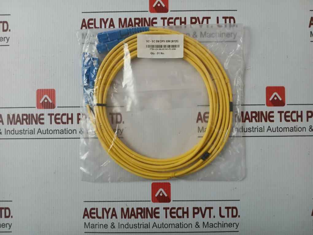 Single Mode Duplex Fiber Optic Patch Cable Set Ftek-dx-sm-sc/Sc-pc-03M