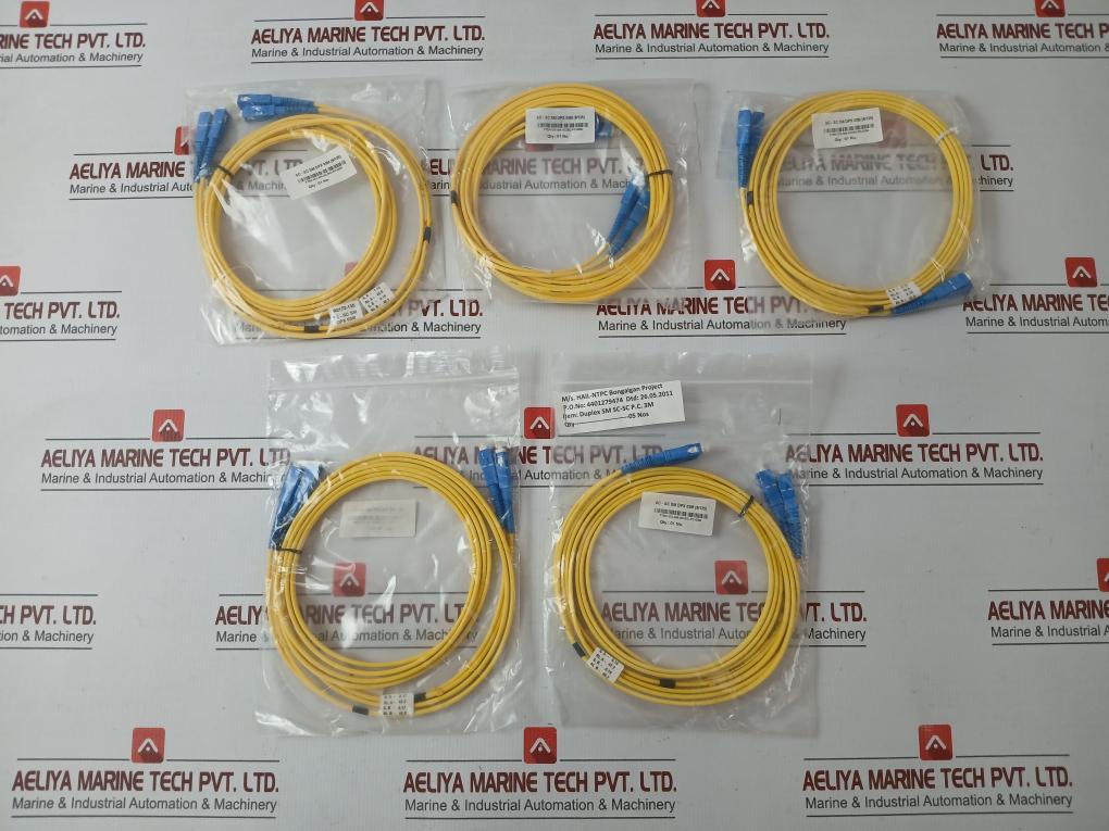 Single Mode Duplex Fiber Optic Patch Cable Set Ftek-dx-sm-sc/Sc-pc-03M