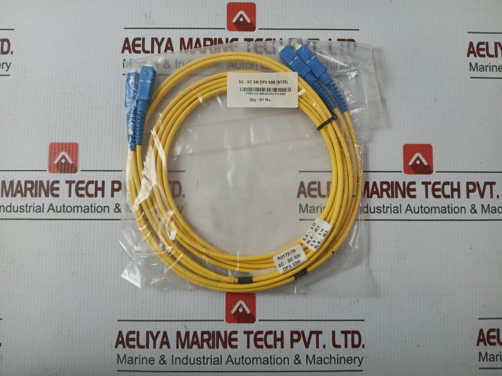 Single Mode Duplex Fiber Optic Patch Cable Set Ftek-dx-sm-sc/Sc-pc-03M