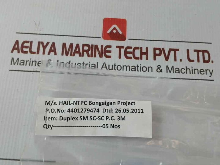 Single Mode Duplex Fiber Optic Patch Cable Set Ftek-dx-sm-sc/Sc-pc-03M