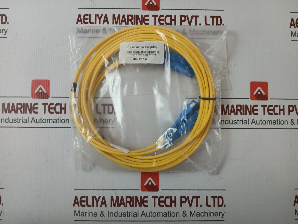 Single Mode Duplex Fiber Optic Patch Cable Set Ftek-dx-sm-sc/Sc-pc-03M