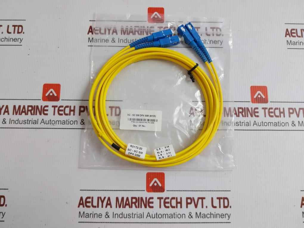 Single Mode Duplex Fiber Optic Patch Cable Set Ftek-dx-sm-sc/Sc-pc-03M