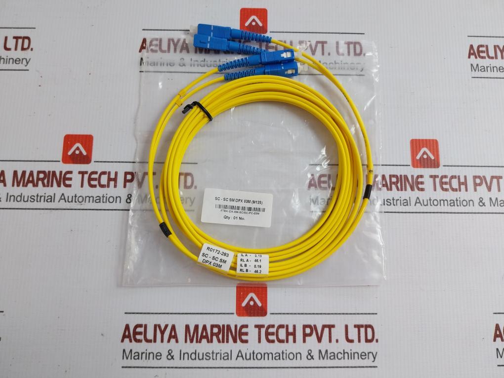 Single Mode Duplex Fiber Optic Patch Cable Set Ftek-dx-sm-sc/Sc-pc-03M