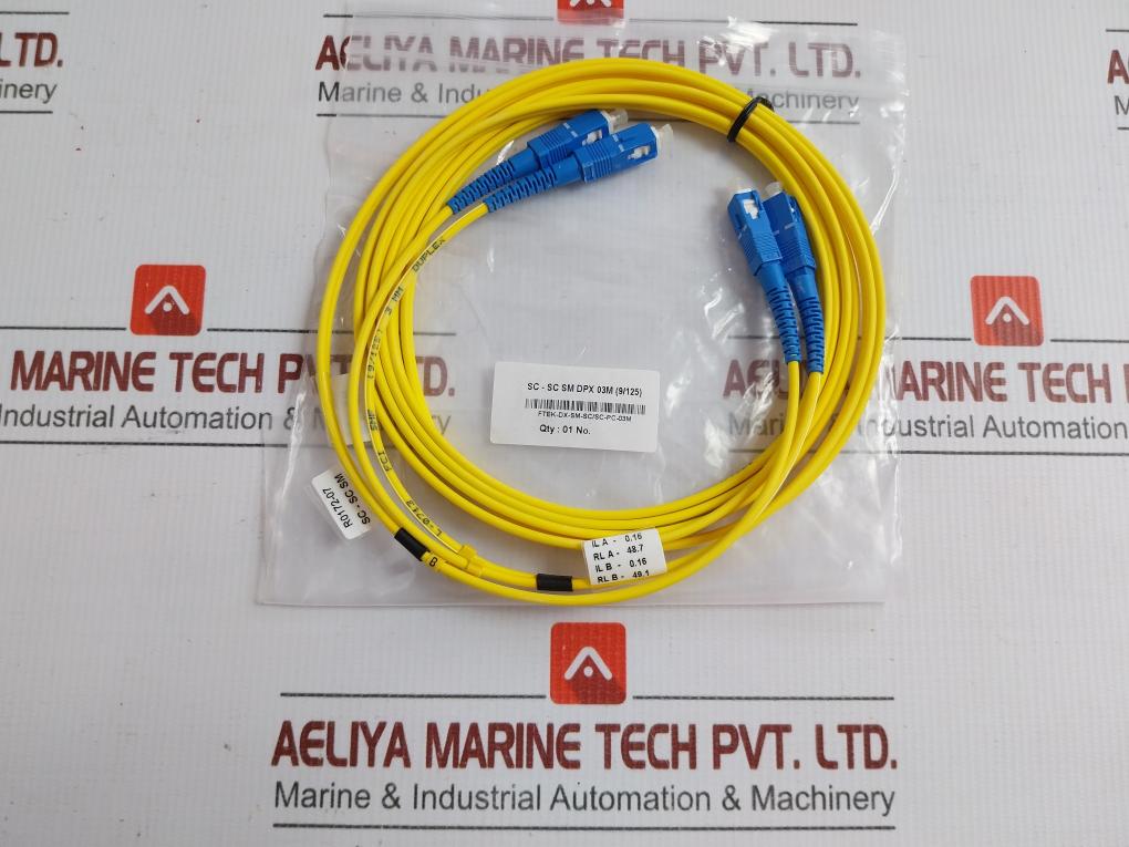 Single Mode Duplex Fiber Optic Patch Cable Set Ftek-dx-sm-sc/Sc-pc-03M