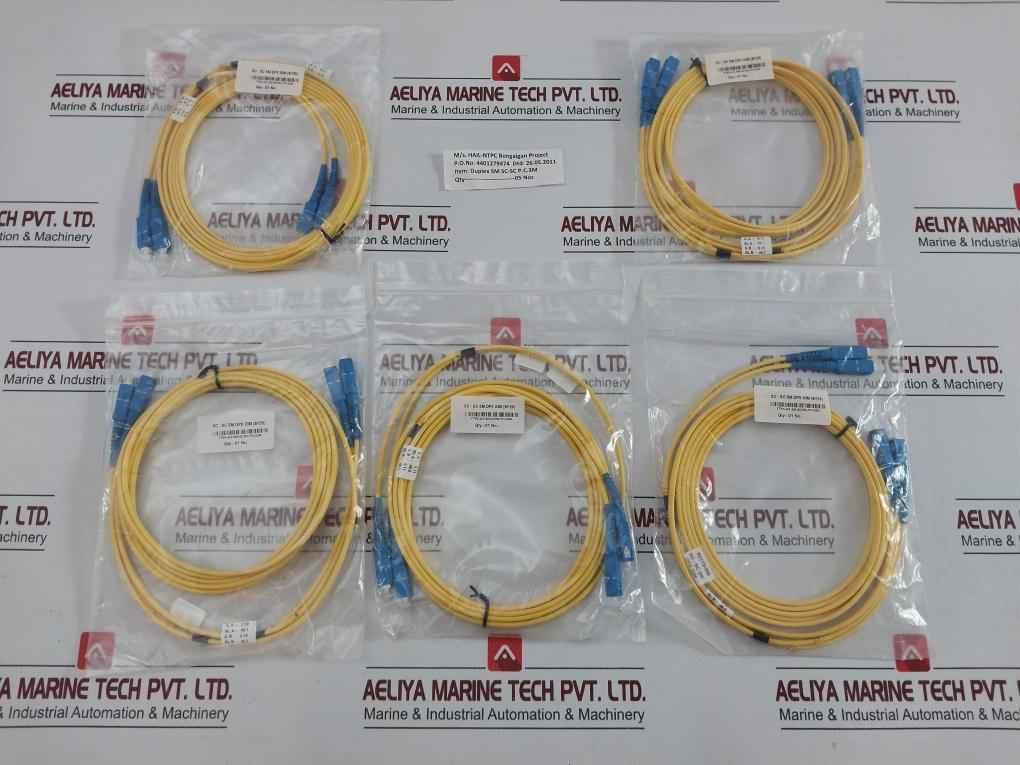Single Mode Duplex Fiber Optic Patch Cable Set Ftek-dx-sm-sc/Sc-pc-03M 300 Gm