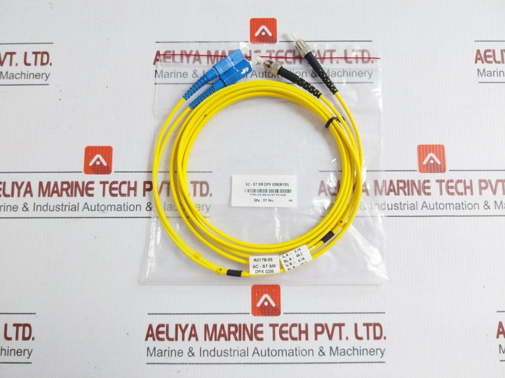 Single Mode Duplex Fiber Optic Patch Cable Set Ftek-dx-sm-sc/St-pc-02M